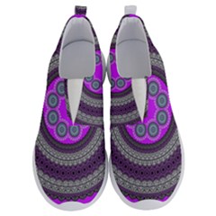 Round Pattern Ethnic Design No Lace Lightweight Shoes