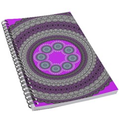 Round Pattern Ethnic Design 5 5  X 8 5  Notebook