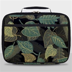 Autumn Fallen Leaves Dried Leaves Full Print Lunch Bag by Pakrebo