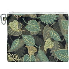 Autumn Fallen Leaves Dried Leaves Canvas Cosmetic Bag (xxxl) by Pakrebo