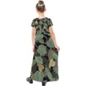 Autumn Fallen Leaves Dried Leaves Kids  Short Sleeve Maxi Dress View2