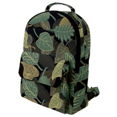 Autumn Fallen Leaves Dried Leaves Flap Pocket Backpack (small) by Pakrebo