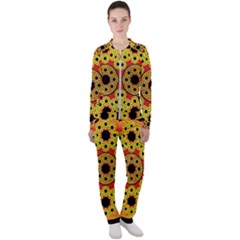 Fractal Art Design Pattern Casual Jacket And Pants Set