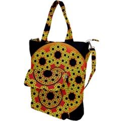 Fractal Art Design Pattern Shoulder Tote Bag by Pakrebo