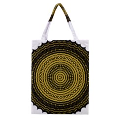 Design Circular Shape Round Classic Tote Bag by Pakrebo