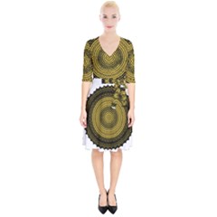 Design Circular Shape Round Wrap Up Cocktail Dress by Pakrebo