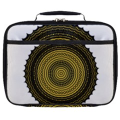 Design Circular Shape Round Full Print Lunch Bag by Pakrebo