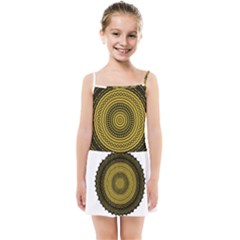 Design Circular Shape Round Kids  Summer Sun Dress by Pakrebo