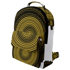 Design Circular Shape Round Flap Pocket Backpack (small)