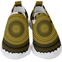 Design Circular Shape Round Kids  Slip On Sneakers