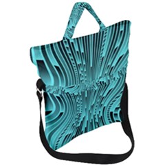 Design Backdrop Abstract Wallpaper Fold Over Handle Tote Bag by Pakrebo