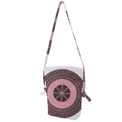 Design Circular Aztec Symbol Folding Shoulder Bag