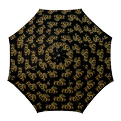 Dragon Motif Print Pattern Golf Umbrellas by dflcprintsclothing