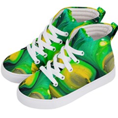 Art Abstract Artistically Painting Kids  Hi-top Skate Sneakers by Pakrebo