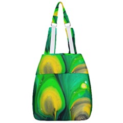 Art Abstract Artistically Painting Center Zip Backpack