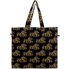 Dragon Motif Print Pattern Canvas Travel Bag by dflcprintsclothing