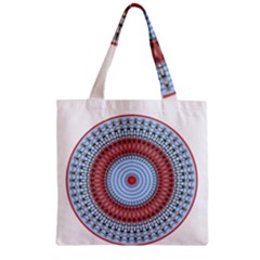 Pattern Design Circular Shape Zipper Grocery Tote Bag by Pakrebo