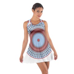 Pattern Design Circular Shape Cotton Racerback Dress by Pakrebo