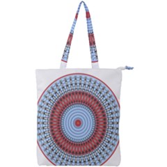 Pattern Design Circular Shape Double Zip Up Tote Bag by Pakrebo