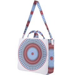 Pattern Design Circular Shape Square Shoulder Tote Bag by Pakrebo