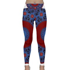 Mandala Pattern Round Ethnic Classic Yoga Leggings by Pakrebo