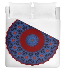 Mandala Pattern Round Ethnic Duvet Cover (queen Size) by Pakrebo