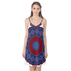 Mandala Pattern Round Ethnic Camis Nightgown by Pakrebo