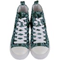 Tenacious Teal Women s Mid-Top Canvas Sneakers View1