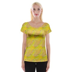 Citrus City Cap Sleeve Top by bykenique