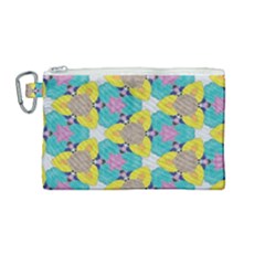 Cotton Candy Craze Canvas Cosmetic Bag (medium) by bykenique