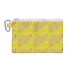 Citrus City Canvas Cosmetic Bag (medium) by bykenique