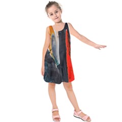 Art Modern Painting Background Kids  Sleeveless Dress