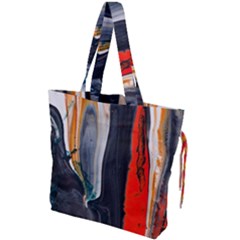 Art Modern Painting Background Drawstring Tote Bag