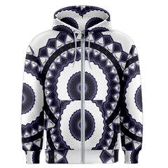 Design Mandala Pattern Circular Men s Zipper Hoodie by Pakrebo