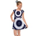 Design Mandala Pattern Circular Kids  Cap Sleeve Dress View1