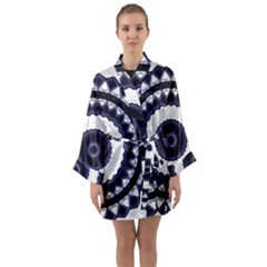 Design Mandala Pattern Circular Long Sleeve Kimono Robe by Pakrebo