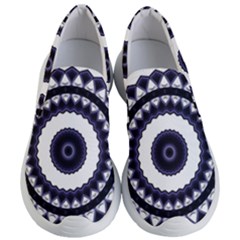 Design Mandala Pattern Circular Women s Lightweight Slip Ons by Pakrebo