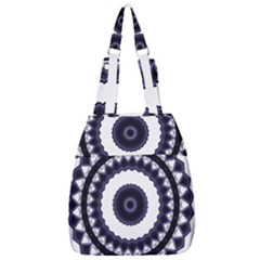 Design Mandala Pattern Circular Center Zip Backpack