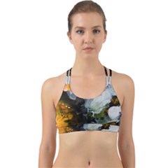 Art Abstract Painting Back Web Sports Bra by Pakrebo