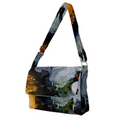 Art Abstract Painting Full Print Messenger Bag by Pakrebo