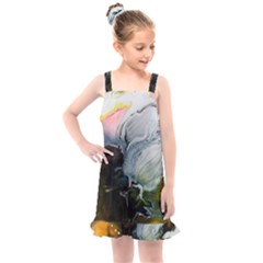 Art Abstract Painting Kids  Overall Dress by Pakrebo