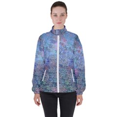 Design Computer Art Abstract High Neck Windbreaker (women)