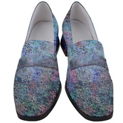 Design Computer Art Abstract Women s Chunky Heel Loafers