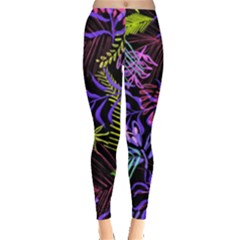 Leaves Nature Design Plant Leggings  by Pakrebo