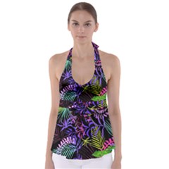 Leaves Nature Design Plant Babydoll Tankini Top by Pakrebo