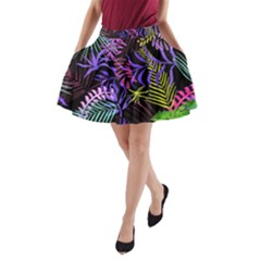 Leaves Nature Design Plant A-line Pocket Skirt by Pakrebo