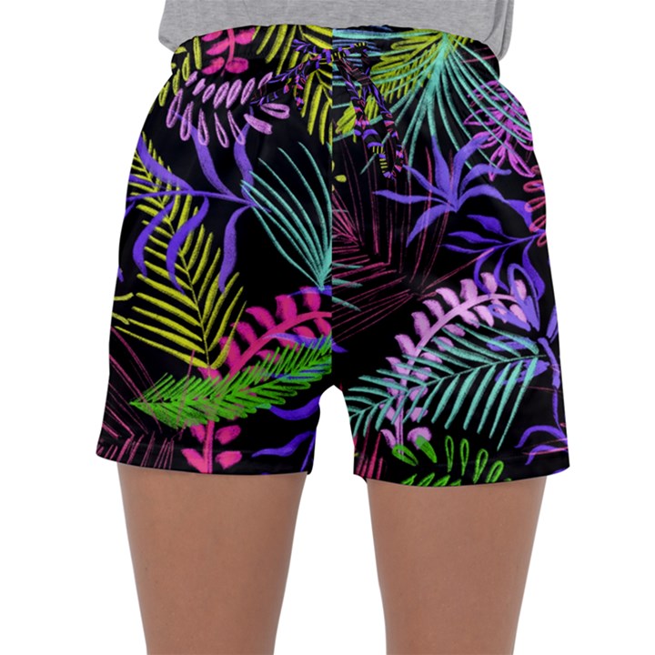 Leaves Nature Design Plant Sleepwear Shorts