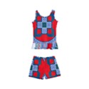 Design Circular Aztec Symbol Kids  Boyleg Swimsuit View1