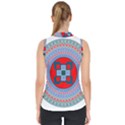 Design Circular Aztec Symbol Mock Neck Shell Top View2