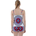 Design Circular Aztec Symbol Tie Front Two Piece Tankini View2